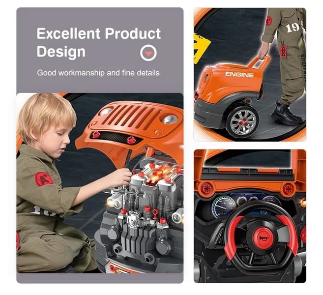 Bavytoy Autodílna OFF-ROAD dětská sada automechanik