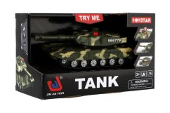 Tank plast 20cm na setrvačník na baterie se světlem se zvukem