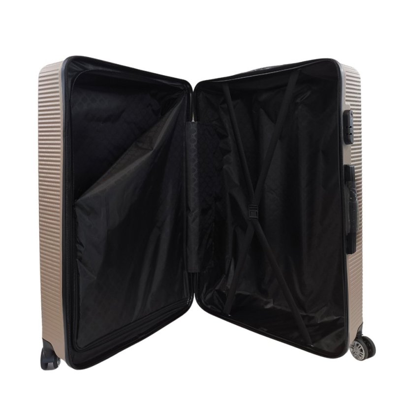 Bavy Cestovní kufr skořepinový 28" Circle Gold beige