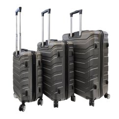 Bavy Cestovní kufr skořepinový Dark grey - set 3 ks