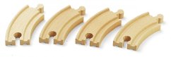 Brio 33337 Krátké zatáčky, 90 mm, 4 ks