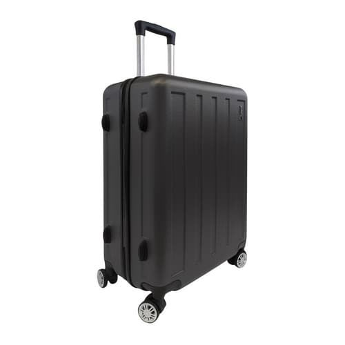 Bavy Cestovní kufr skořepinový 24" Stripes Dark grey