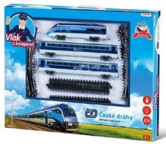 Sada vlak České dráhy s kolejemi 23ks na baterie