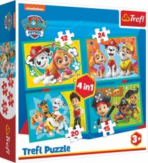 Puzzle Šťastný tým Tlapková Patrola 4v1 Paw Patrol