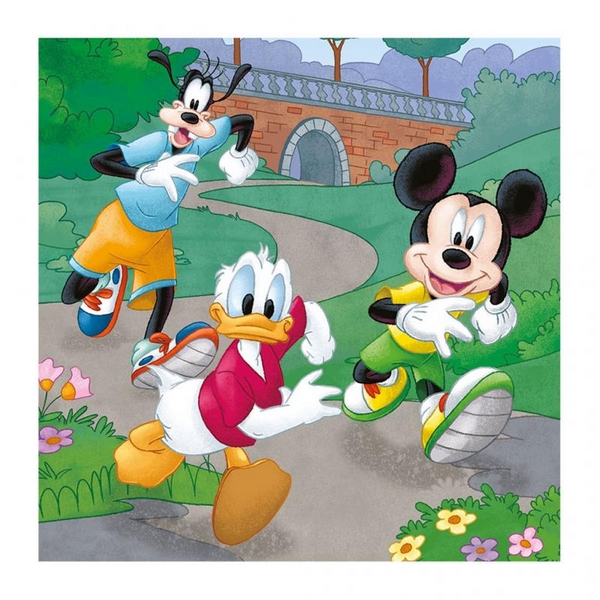 Puzzle Walt Disney Mickey a Minnie sportovci 3x55d