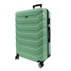 Bavy Cestovní kufr skořepinový 28"  Ribs Light green