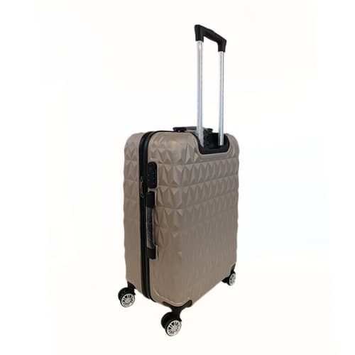 Bavy Cestovní kufr skořepinový 24" Diamond Gold beige