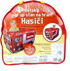 PLEJO Dětský pop up stan na hraní - Hasiči