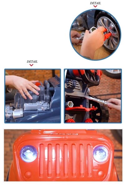 Bavytoy Autodílna OFF-ROAD dětská sada automechanik