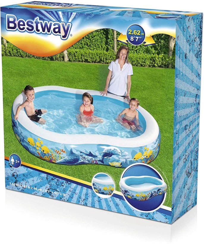 Nafukovací bazén oválný Bestway 262x157x46cm