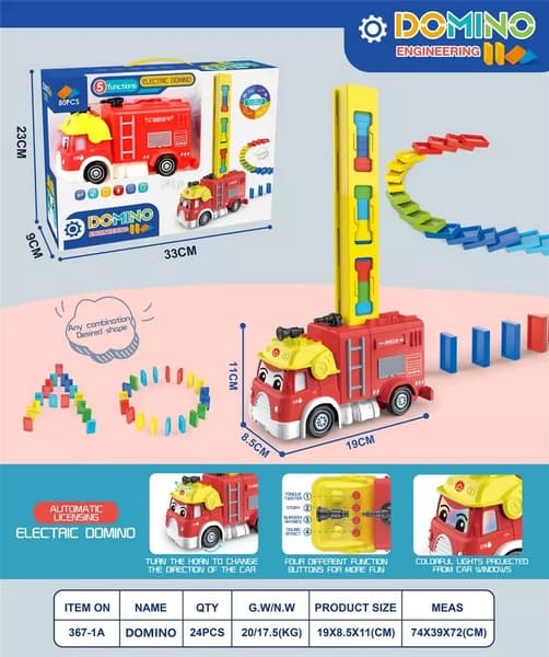 Bavytoy Auto domino hasiči 80ks