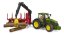 Bruder 3154 traktor John Deere 7R 350 se zadním přívěsem a 4 kládami