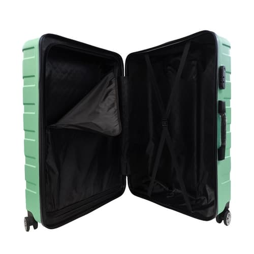 Bavy Cestovní kufr skořepinový 28"  Ribs Light green