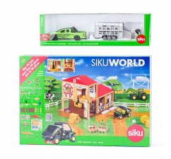 SIKU World Farma s autem pro přepravu dobytka
