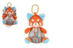 Liška 22cm na postýlku/kočárek s natahovacím hracím strojkem