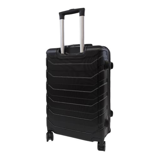 Bavy Cestovní kufr skořepinový 24" Ribs Black