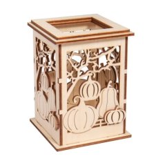 Dřevěná stolní lucerna Dýně