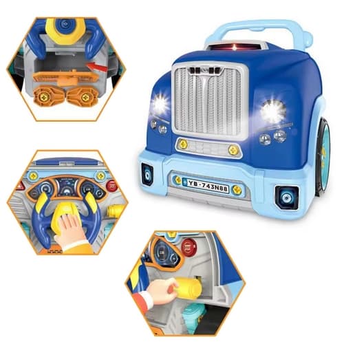 Bavytoy Autodílna TRUCK modrý dětská sada automechanik