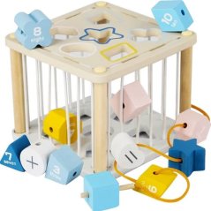 Dřevěná senzorická kostka