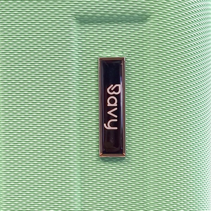 Bavy Cestovní kufr skořepinový 28" Stripes Light green