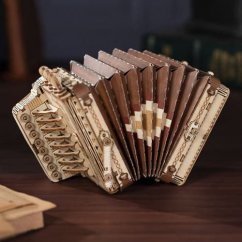 RoboTime dřevěné 3D puzzle Tahací harmonika