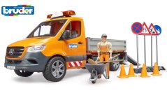 Bruder 2677 MB Sprinter Silničáři s figurkou a příslušenstvím