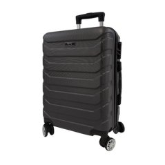 Bavy Cestovní kufr skořepinový 20"  Ribs Dark grey