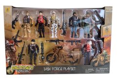 Velká sada vojáčků s motorkou STARX