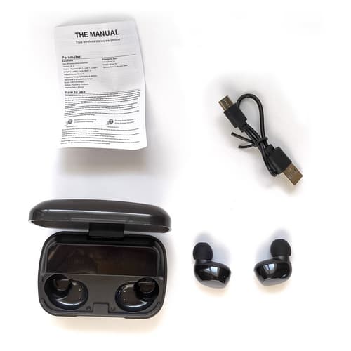 Bluetooth sluchátka s mikrofonem černé