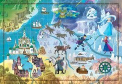 Puzzle 1000 dílků Disney Mapa - Frozen