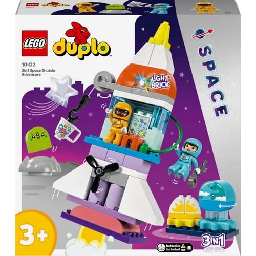LEGO® DUPLO (10422) Vesmírné dobrodružství s raketoplánem 3 v 1