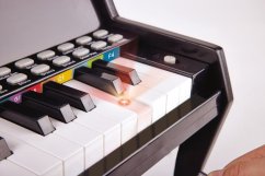 Dětské Piano černá, uč se světly