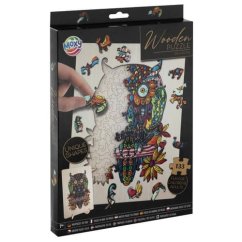 Dřevěné puzzle sova