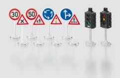 SIKU World 5597 - Semafory s dopravními značkami