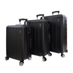 Bavy Cestovní kufr skořepinový Stripes Black - set 3 ks