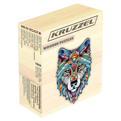 Wooden puzzle - Vlk