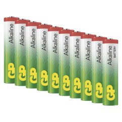 Mikrotužková baterie GP Alkaline AAA, 10 ks