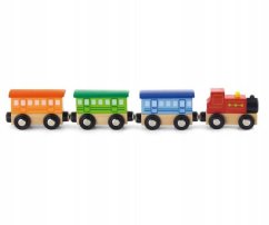 Viga Dřevěná mašinka s vagonky