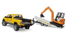 Bruder 2546 Terénní servisní auto RAM s minibagrem