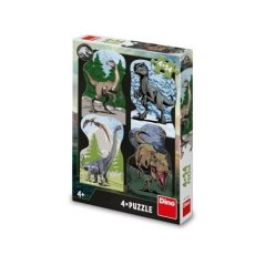 Puzzle Jurský svět 4 x 54 dílků