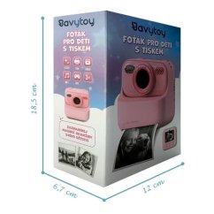 Modrý foťák s termotiskem + 32GB karta zdarma