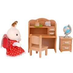 Sylvanian Families - Sestra u psacího stolu se židlí