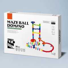 Kuličková dráha a domino 55 ks