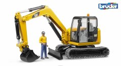 Bruder 2466 Minibagr CAT s figurkou