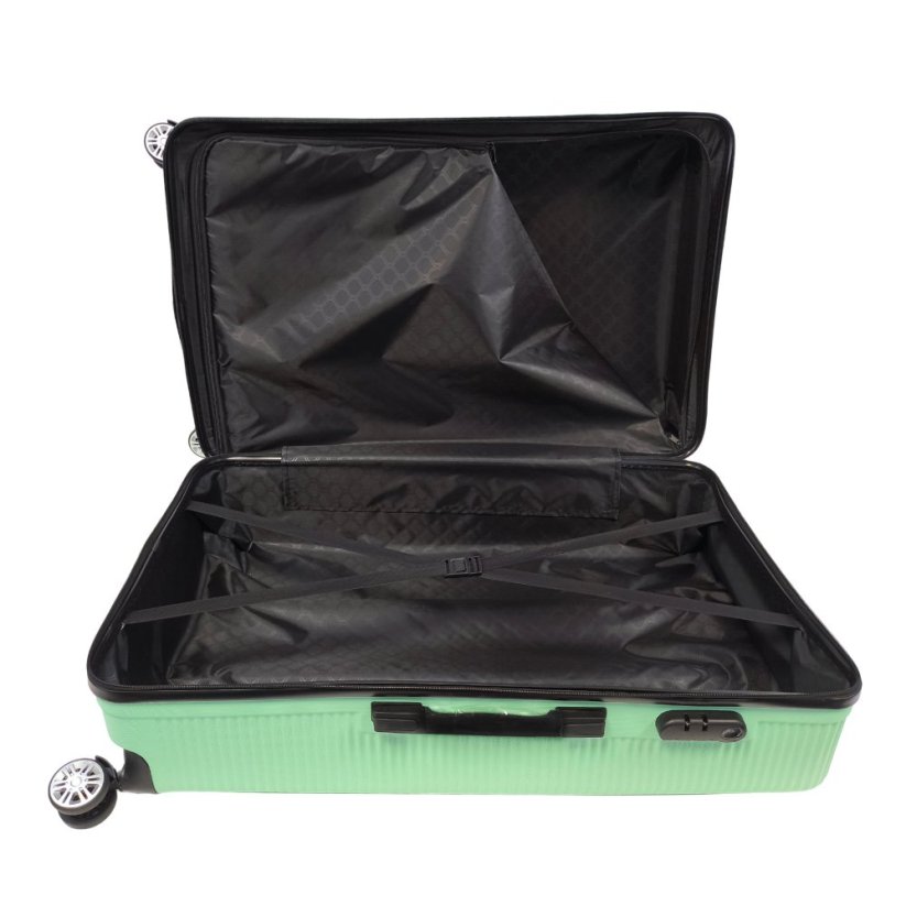 Bavy Cestovní kufr skořepinový Light green - set 3 ks