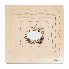 Woody Puzzle na desce Vývoj slepice