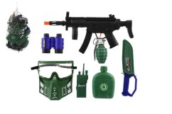 Vojenská sada samopal klapací 32cm