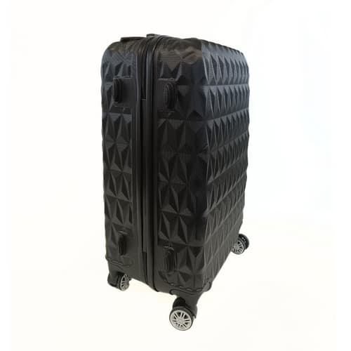 Bavy Cestovní kufr skořepinový Diamond Black - set 3 ks