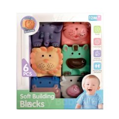 Bavytoy Senzorické kostky se zvířátky 6 ks
