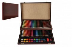 Sada na malování - Art box kreativní sada 91ks v dřevěném kufříku ve fólii